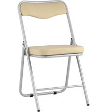 Стул Stool Group Джонни экокожа кремовая, каркас металлик