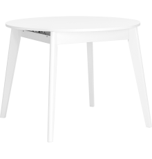 Обеденный стол Stool Group Rondo 100x100 см, раскладной, белый