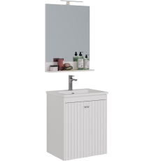 Мебель для ванной комнаты Lemark Romance 60 белая глянцевая