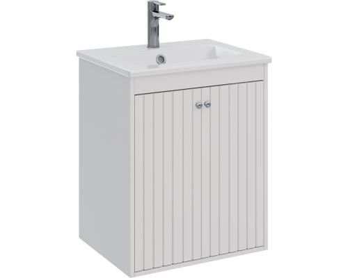 Тумба с раковиной Lemark Romance 60 белая глянцевая