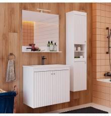 Мебель для ванной комнаты Lemark Romance 80 белая глянцевая