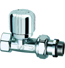 Вентиль FAR LadyFAR FL 0225 12P 1/2" ВР, термостатический, прямой, уплотнение epdm, серебро