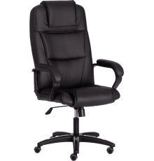 Кресло руководителя TetChair Bergamo 22, кожзам черный 36-6