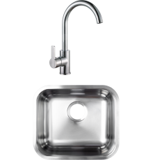 Комплект Мойка кухонная Grandex Aqua Select 200334 + Смеситель Alveus Tonia 1129053