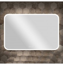 Зеркало Silver Mirrors Стив 120x80 с подсветкой, с подогревом, с часами