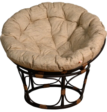 Садовое кресло BiGarden Papasan орех, подушка бежевая