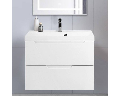 Тумба под раковину BelBagno Vittoria 80 подвесная, bianco lucido