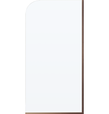 Шторка на ванну Maybahglass MGV-144-2у 64x140, профиль бронза, стекло прозрачное