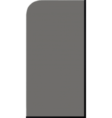 Шторка на ванну Maybahglass MGV-146-6у 64x140, профиль черный, стекло графит