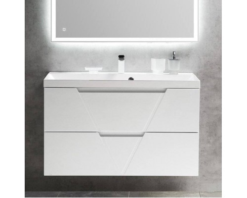 Тумба под раковину BelBagno Vittoria 100 подвесная, bianco lucido