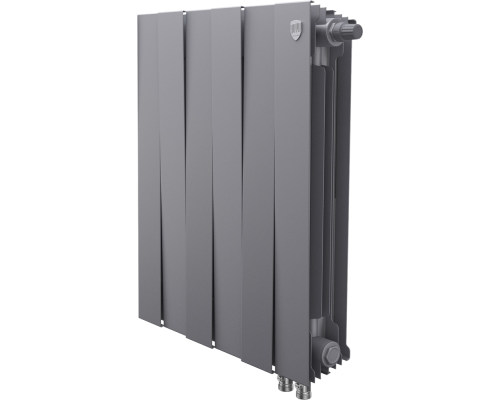 Радиатор биметаллический Royal Thermo Piano Forte 500 VDR80 6 секций, межосевое расстояние 8 см, silver satin