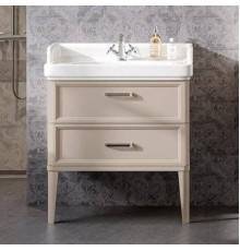 Тумба под раковину Kerama Marazzi Pompei 80 с 2 ящиками, камео бежевая глянцевая