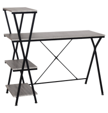 Письменный стол BRABIX Loft CD-004 120х53,5 см, дуб антик, ножки черные