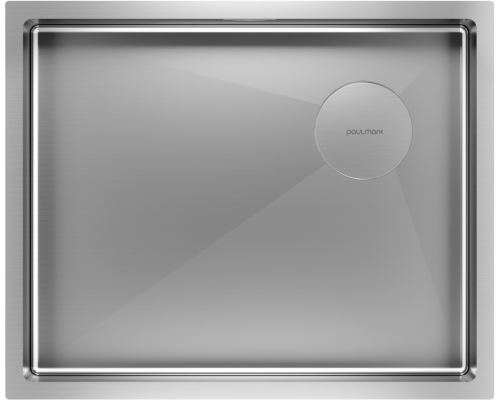 Мойка кухонная Paulmark Next-Skew PM885444-BS брашированная сталь