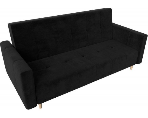 Диван Лига Диванов Вест велюр черный
