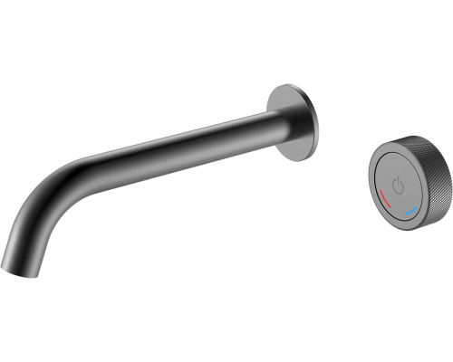 Смеситель для раковины Boheme Tech 158/2-GM С ВНУТРЕННЕЙ ЧАСТЬЮ, gun metal