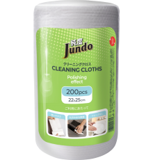 Салфетка для уборки JUNDO Cleaning Cloths с полирующим эффектом, рулон, 200 шт.