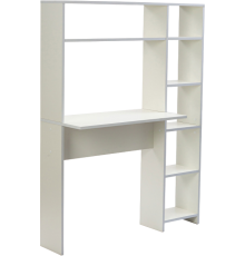 Компьютерный стол Woodville Тулон 108x40 см, белое тиснение