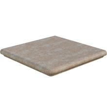 Ступени Westerwälder Atrium Hellbeige Eckflorentiner матовые, ректифицированные, морозостойкие 32х32 угловые