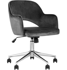 Компьютерное кресло Stool Group Кларк велюр серый