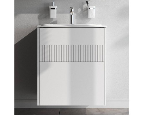 Тумба с раковиной AM.PM Func 60 белая матовая, с двумя ящиками