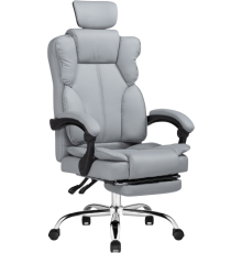 Игровое кресло Woodville Baron light gray