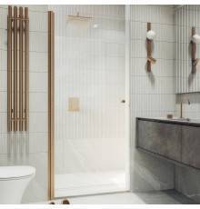 Душевая дверь в нишу Maybahglass MGD-797-2 60 см, профиль бронза, стекло прозрачное
