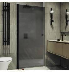 Душевая дверь в нишу Maybahglass MGD-801-6 60 см, профиль черный, стекло графит матовое