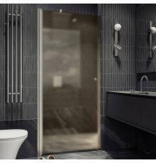 Душевая дверь в нишу Maybahglass MGD-811-5 90 см, профиль хром матовый, стекло бронза матовое