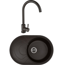 Комплект Мойка кухонная Wisent MWR760-27 кофе + Смеситель W4998-3-27 кофе