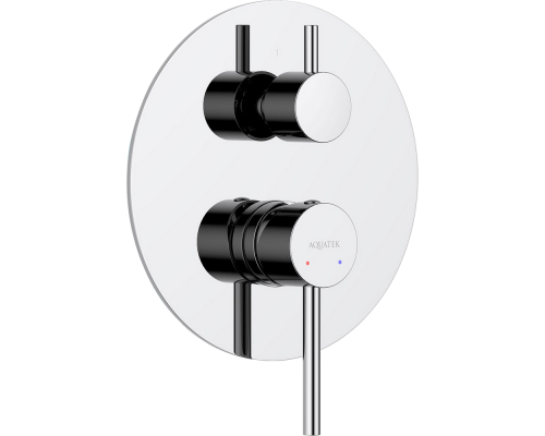 Смеситель для ванны с душем AQUATEK Европа AQ1346CR С ВНУТРЕННЕЙ ЧАСТЬЮ, хром