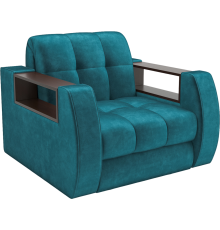 Кресло-кровать Mebel-Ars Барон №3 бархат сине-зеленый star velvet 43 black green