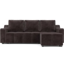 Угловой диван Mebel-Ars Берн бархат шоколадный star velvet 60 coffee