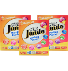 Набор JUNDO Universal стиральный порошок яблоко 1.1 кг, 3 шт.