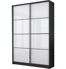 Шкаф-купе Stolline Байкал 2 149,5х220х61,2 см, белый глянец, дуб ферарра