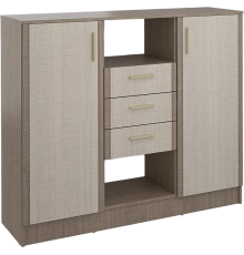 Комод Stolline Юта СТЛ.359.07 135х39 см, крослайн латте, крослайн карамель