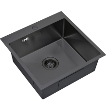 Мойка кухонная S.K.Sanitary SKS 5151 GRAFIT с сифоном