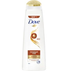 Шампунь Dove Hair therapy Питающий уход кремовый, увлажняющий, питательный, для кудрявых волос, для всех типов волос, для поврежденных волос, для ежедневного применения, 380 мл