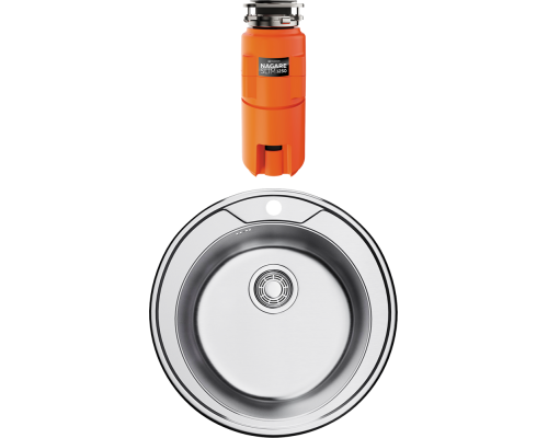 Комплект Мойка кухонная Omoikiri Asida 51 + Измельчитель Nagare slim 1250