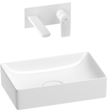 Комплект Wellsee Pure BY Wellsee 201000710 С ВНУТРЕННЕЙ ЧАСТЬЮ, глянцевый белый, матовый белый, 2 в 1