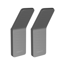 Крючок Lemark Smooth line 9716003 графит, 2 шт