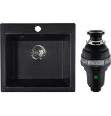Комплект Мойка кухонная Reflexion Mini RX1150СL уголь + Измельчитель Bone Crusher BC 1000-AS