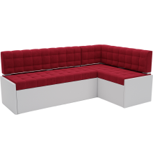 Угловой кухонный диван Mebel-Ars Ганновер 178x82x103 см R кордрой красный