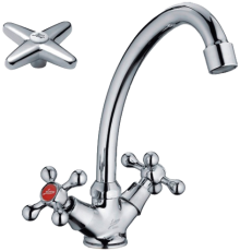 Смеситель для кухни Ledeme H20 L5920 хром, вентили в ассортименте