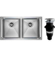 Комплект Мойка кухонная Paulmark Gerberg PM237844-BS брашированная нержавеющая сталь + Измельчитель Bone Crusher BC 810-SL Slim Line