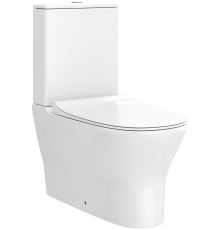 Унитаз-компакт Teymi Ellie T40801 с микрофлитом, безободковый, белый