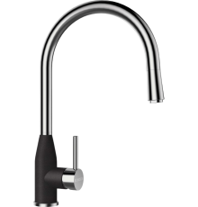 Смеситель для кухни Schock Cristalite Kavus-D выдвижной излив, оникс