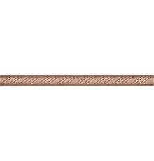 Бордюр Kerama Marazzi Карандаш Косичка коричневый матовый
