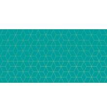 Декор Creto Mono Jasmine geometry sea глянцевый 30x60, зелёный