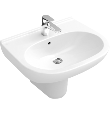 Раковина Villeroy   Boch O.Novo 51605501 alpin, с полупьедесталом